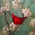 Cardinal in the Spring - Posted on Thursday, February 26, 2015 by Krista Eaton