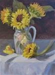 Sunflowers and Ducky Alla Prima - Posted on Tuesday, March 31, 2015 by Lydia LaChance