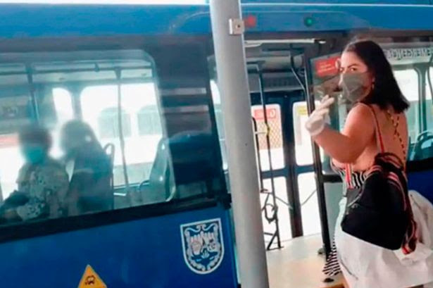 Porn star wanted by police after filming sex scene on bus without face mask