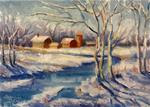 Sunlit Winter Farm - Posted on Saturday, January 17, 2015 by Tammie Dickerson