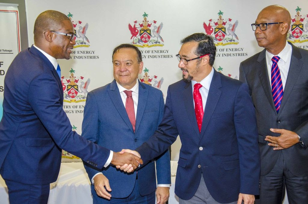 The Government and Shell have finalised an agreement on gas-related issues. Photo courtesy the Ministry of Energy and Energy Industries.