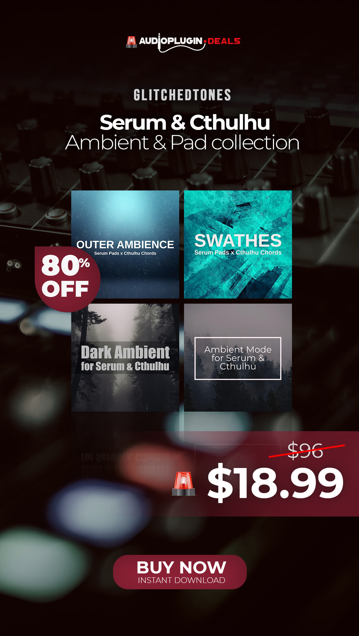 80% Off on Serum & Cthulhu Ambient & Pad Collection by Glitchedtones