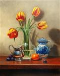 "Rembrant Tulips" - Posted on Wednesday, March 18, 2015 by Mary Ashley