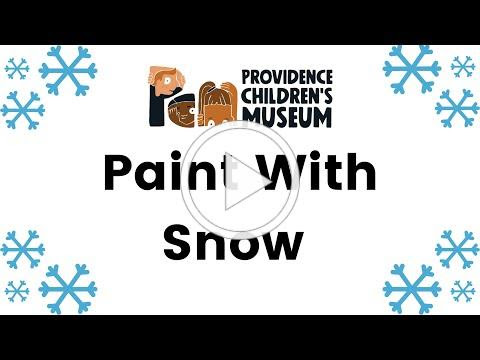 PCM At Home: Paint With Snow!