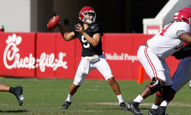 cotton bowl 2021 alabama qb bryce young breaks passing ...