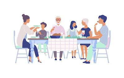 Alimentacion saludable en familia