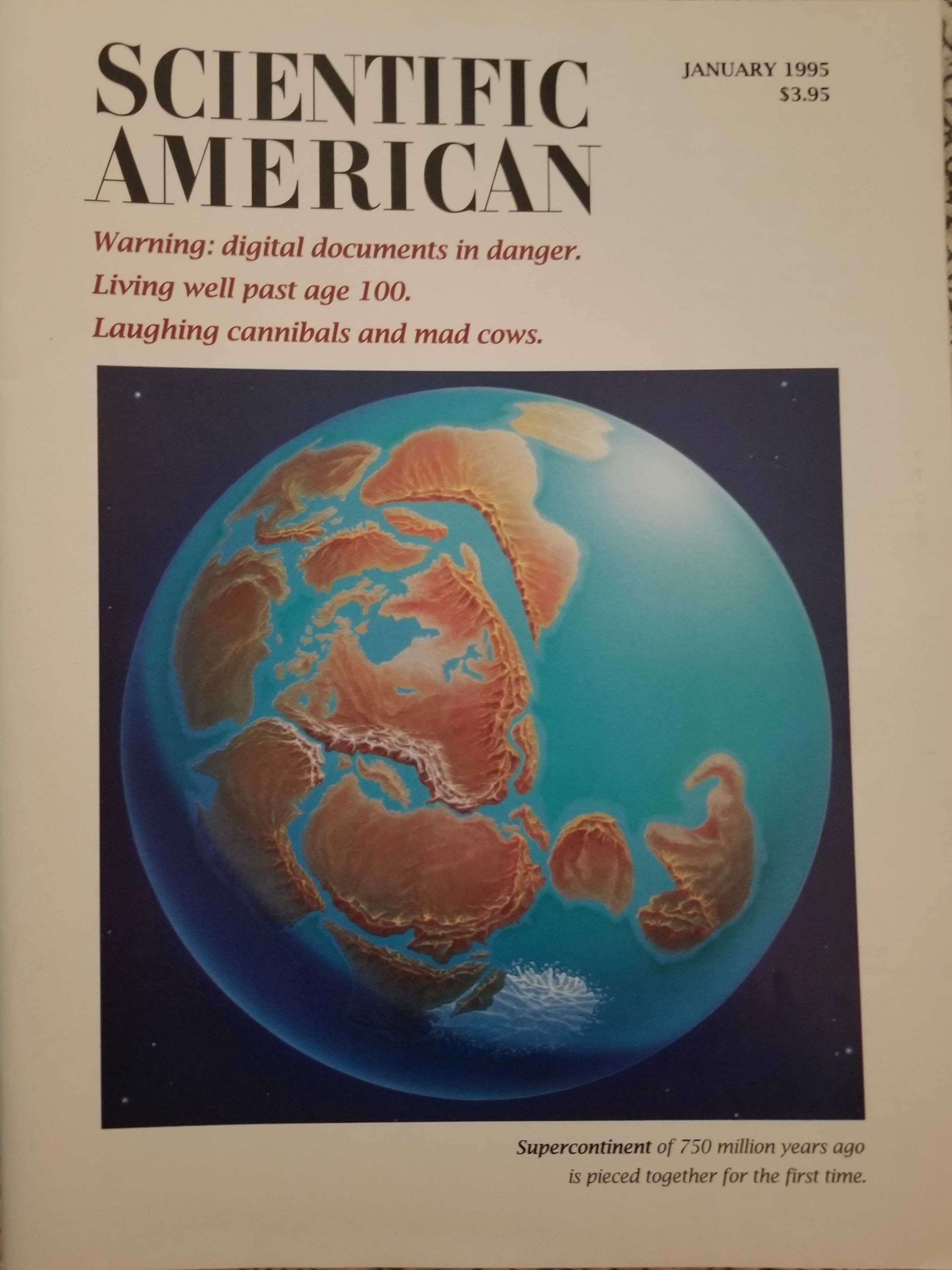 Cover of Jan. 1995 Scientific American