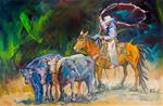 ARTOUTWEST DIANE WHITEHEAD COWBOY CATTLE WESTERN ART - Posted on Thursday, January 1, 2015 by Diane Whitehead