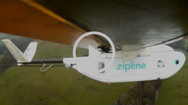 Zipline drones airdrop medical supplies to African villages