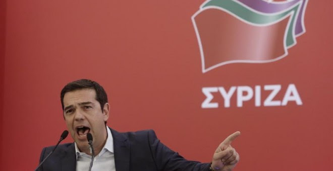 Alexis Tsipras, durante su discurso en el comité nacional de Syriza./ EFE