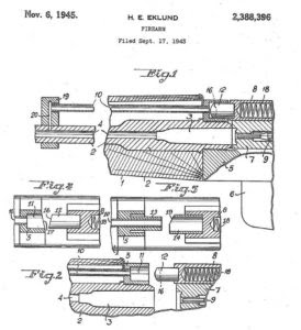 patent for the direct impingement gas action for Swedish AG-42 rifle
