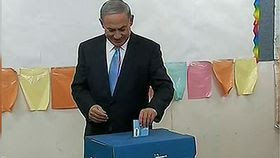 Raw: Netanyahu Votes in Israeli Election