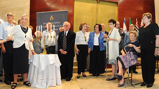 Comunidade judaica paulista faz uma noite de homenagens pelo Dia Internacional em Memória das Vítimas do Holocausto Comunidade judaica paulista faz uma noite de homenagens pelo Dia Internacional em Memória das Vítimas do Holocausto