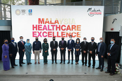 Attendees of the Memorandum of Understanding signing ceremony capture a moment after the event. Signatories of the event: (Seventh from left) Mohd Hasril Abdul Hamid, Head of Mission, Consul General of Malaysia in Dubai; (eighth from left) Mohd Daud Mohd Arif, Chief Executive Officer, MHTC; (ninth from left) Mohamad Hadid, Chairman, HADID International Services; (third from right) Vincent Wan, Chief Executive Officer, IASB Sdn Bhd. Attendees of the Memorandum of Understanding signing ceremony capture a moment after the event. Signatories of the event: (Seventh from left) Mohd Hasril Abdul Hamid, Head of Mission, Consul General of Malaysia in Dubai; (eighth from left) Mohd Daud Mohd Arif, Chief Executive Officer, MHTC; (ninth from left) Mohamad Hadid, Chairman, HADID International Services; (third from right) Vincent Wan, Chief Executive Officer, IASB Sdn Bhd.