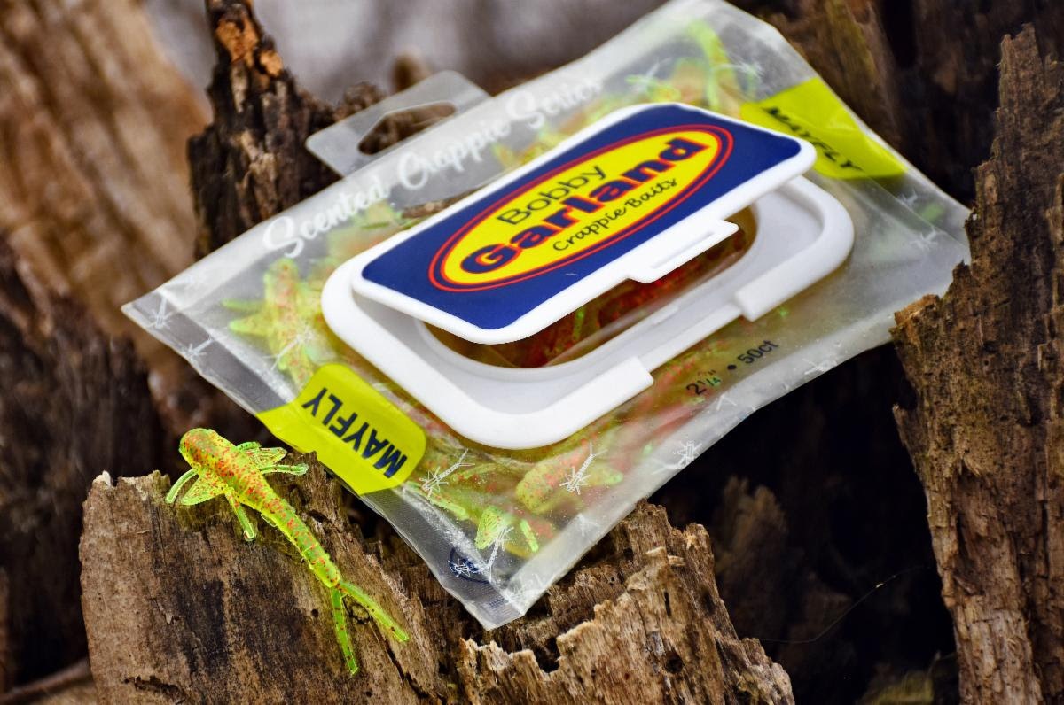 Crappie NOW - The coming-in-July Bobby Garland Crappie Baits Mayfly  insect-profile lure is loaded with features appealing to multiple senses  that crappie rely on for feeding. The Mayfly is a 2.25-inch insect-profile