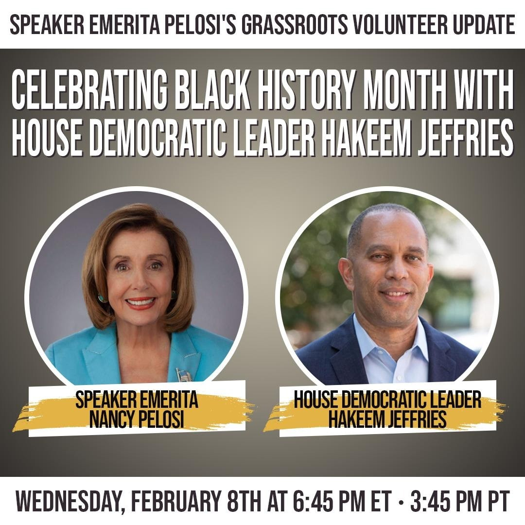 Grassroots Volunteer Update: Celebrating Black History Month with Democratic Leader Jeffries