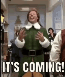 Itscoming Elf GIF - Itscoming Elf Buddytheelf - Discover &amp; Share GIFs
