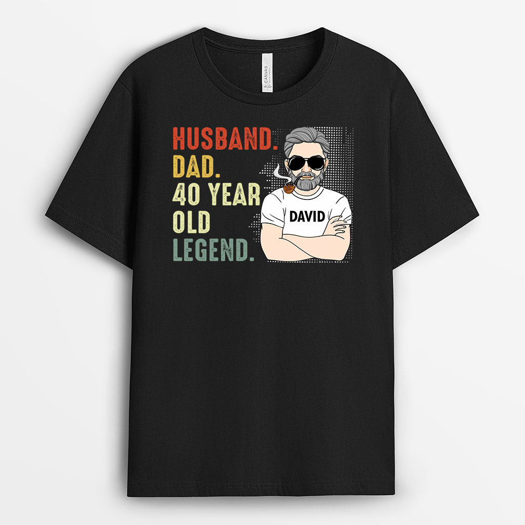 Personalised Husband Dad Legend T-shirt