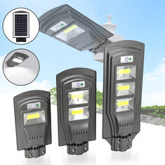 20W/40W/60W Solar Powered PIR Motion Sensor Street Lamp 