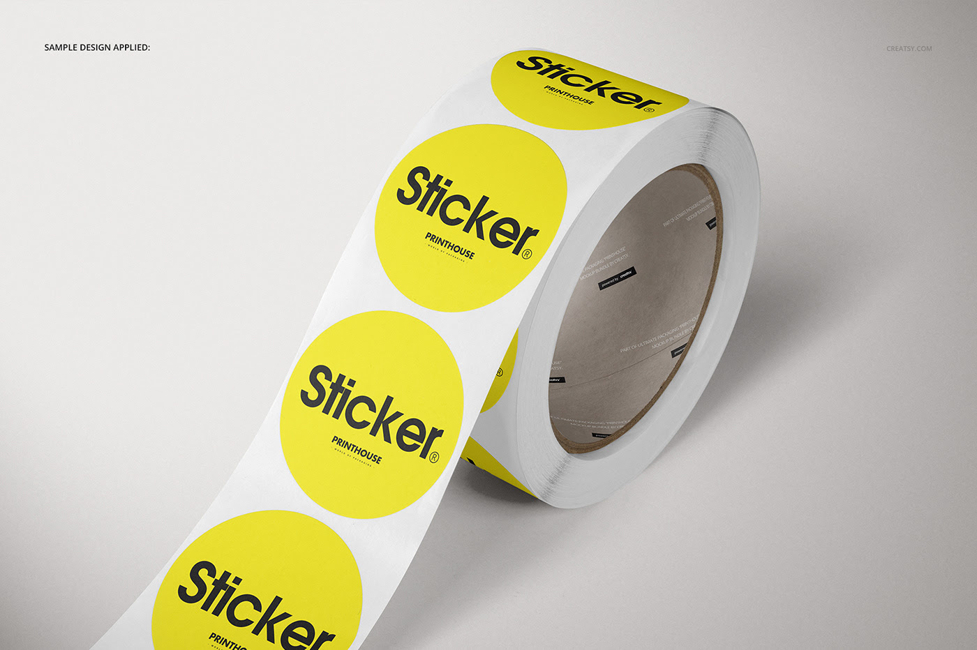 Round Roll Stickers Mockup Set on Behance