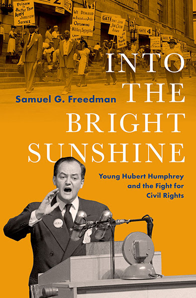 Into the Bright Sunshine book cover with photo of young Hubert Humphrey