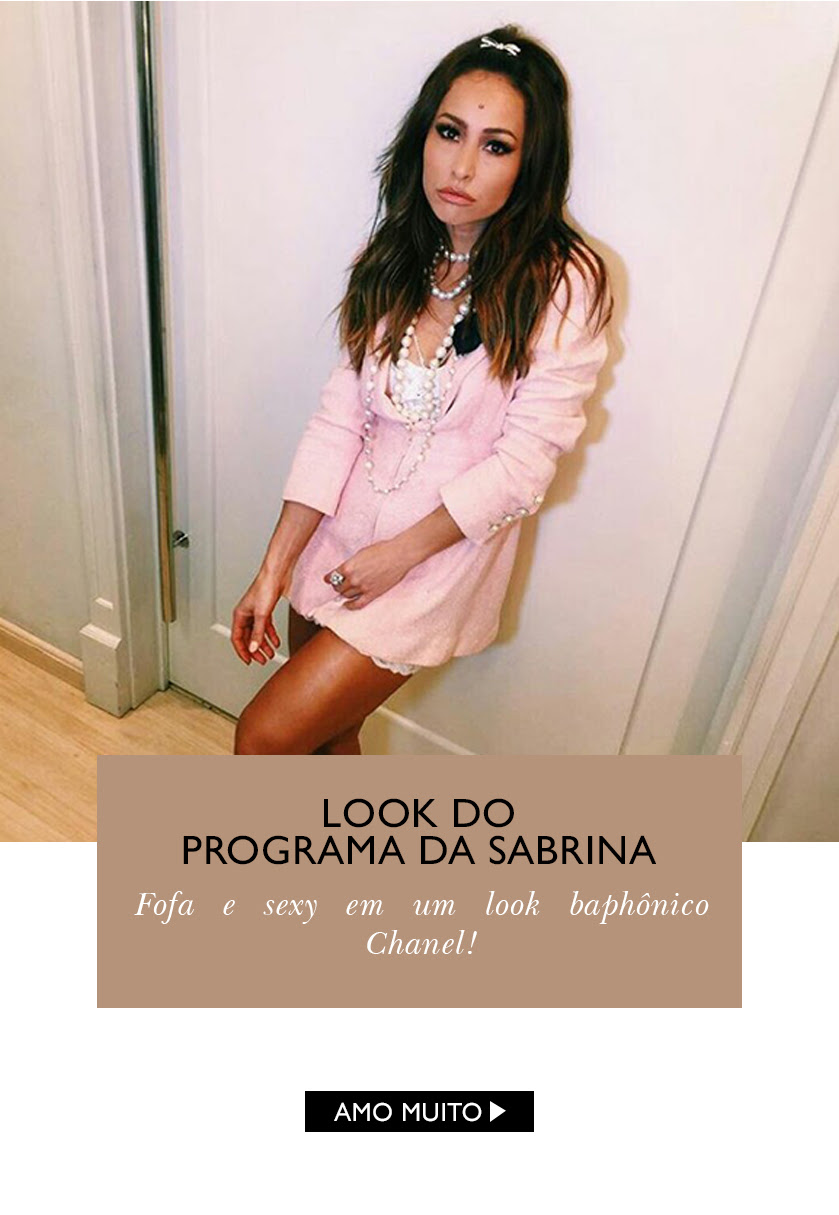 Look do Programa da Sabrina