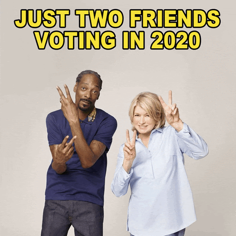 Snoop and Martha Stewart -- two voters