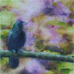 Crow Contemplating - Posted on Friday, February 6, 2015 by Jana Johnson