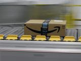 In this Feb. 9, 2018, file photo, a box for an Amazon prime customer moves through the new Amazon Fulfillment Center in Sacramento, Calif. (AP Photo/Rich Pedroncelli, File)