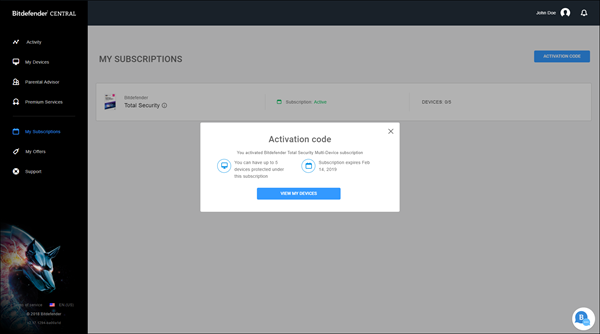 How to activate my Bitdefender subscription