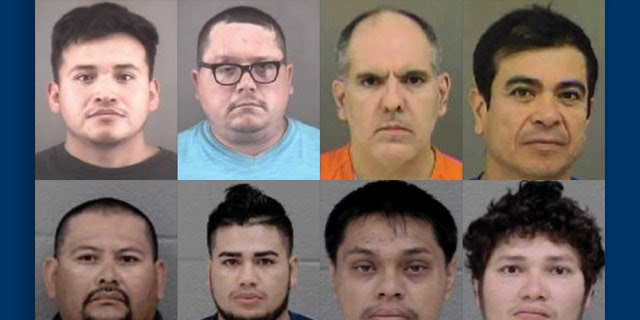 ICE has released images of those facing charges and who could eventually be released into North Carolina communities due to sanctuary policies. (ICE.gov)
