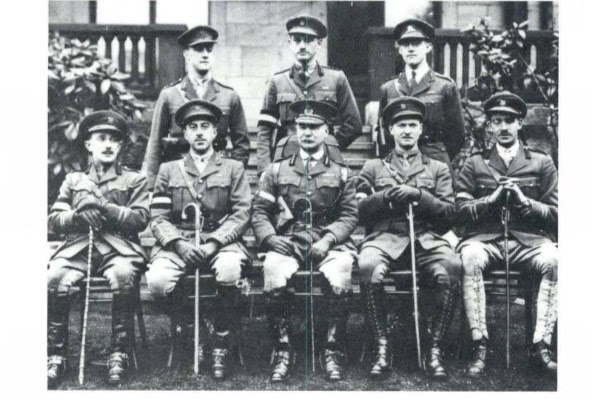 Captain Harry Crerar, front row, second from the left.
