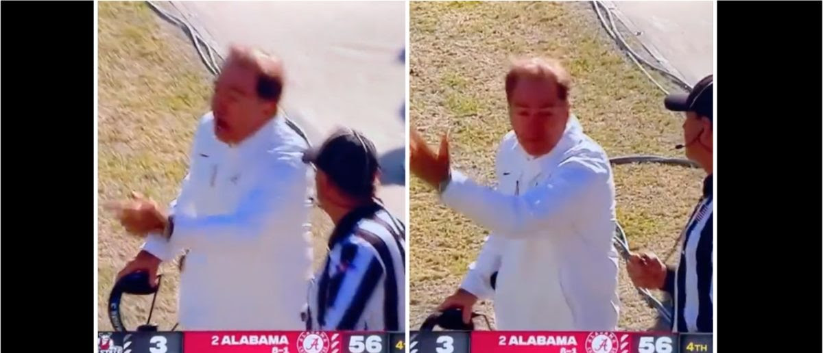 Nick Saban Has An Incredible Meltdown While Winning By 53 Points
