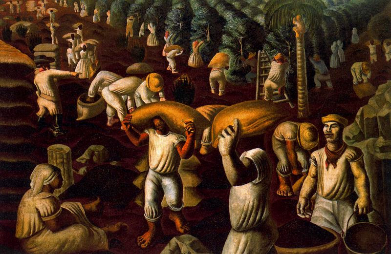 Ca?ndido Portinari (Brazil), Coffee Bean Mowers, 1935.