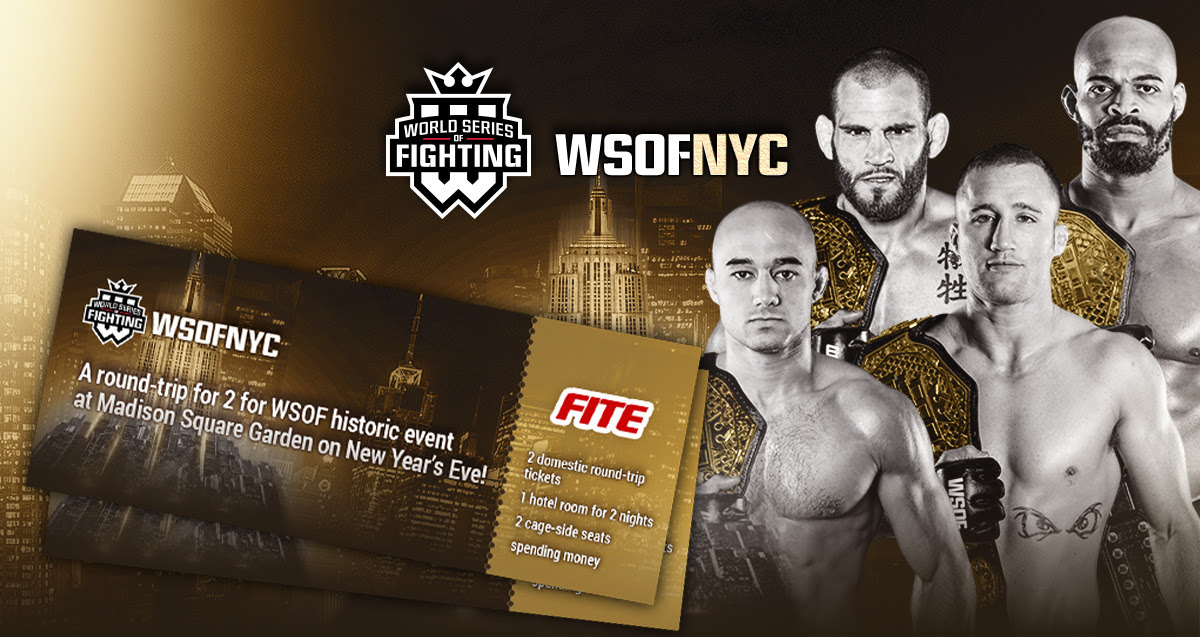 Win cageside seats for two at WSOF's biggest event of the year