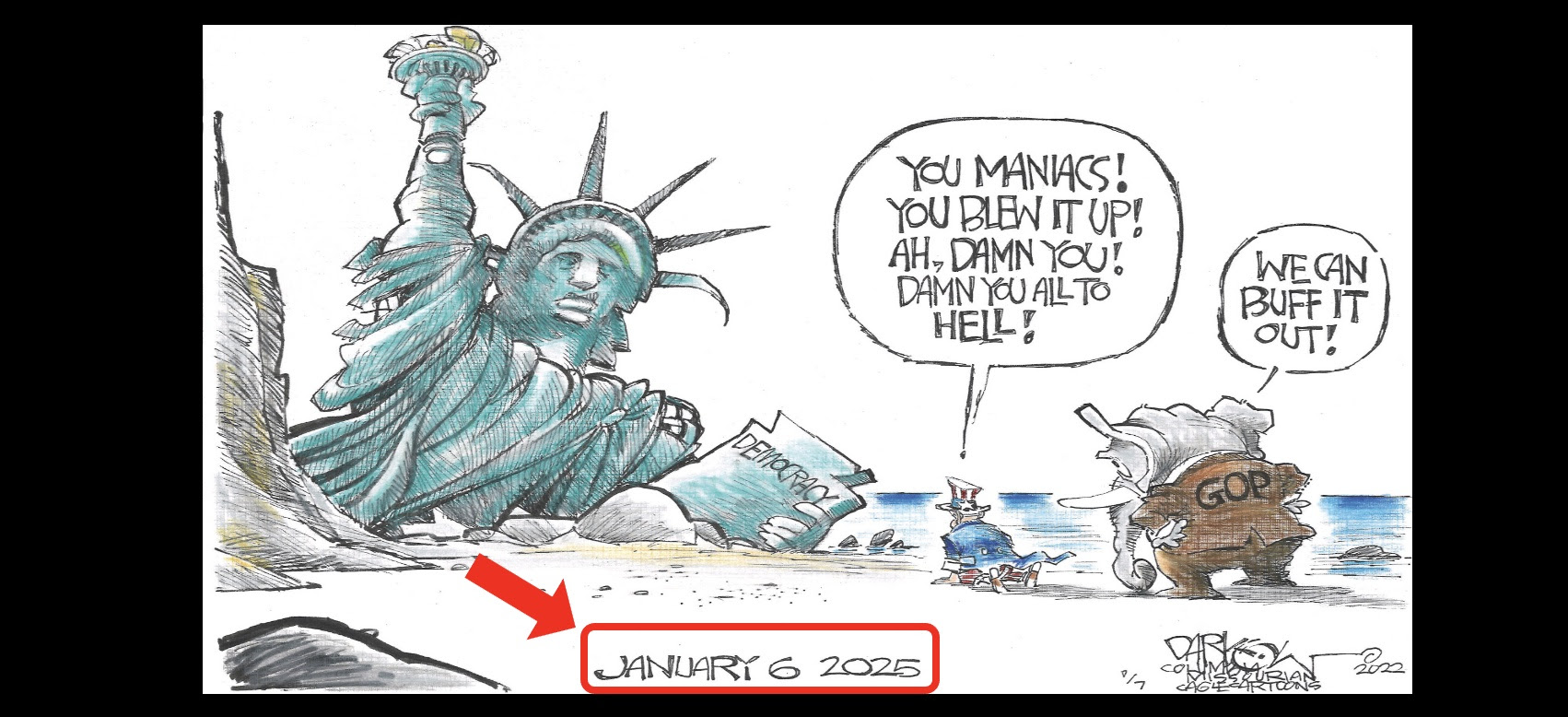 Republicans destroy American democracy to cling to power.