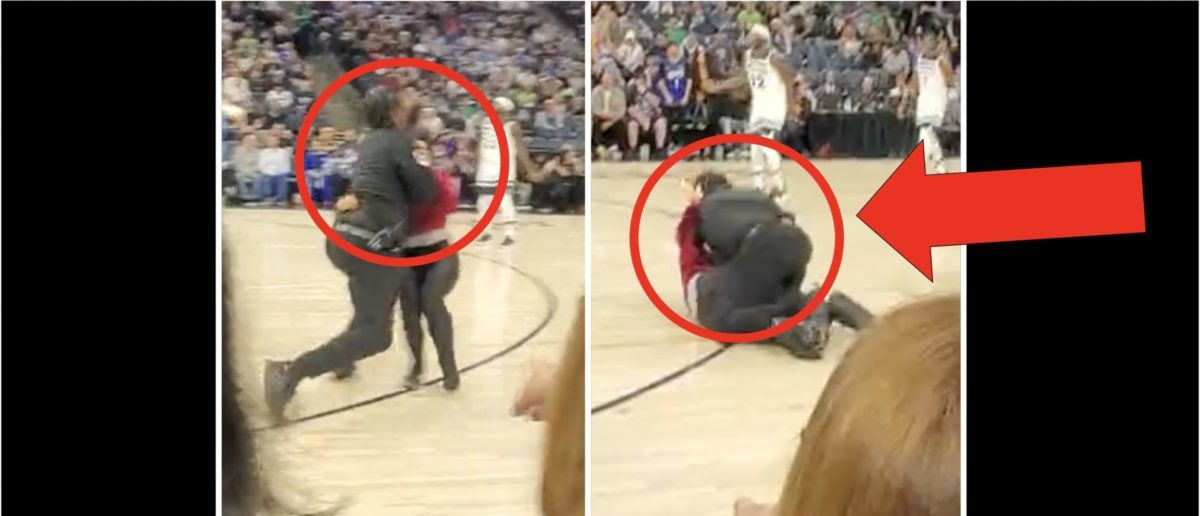 Protester Gets Crushed By Security During Timberwolves/Grizzlies Game In Crazy Viral Video
