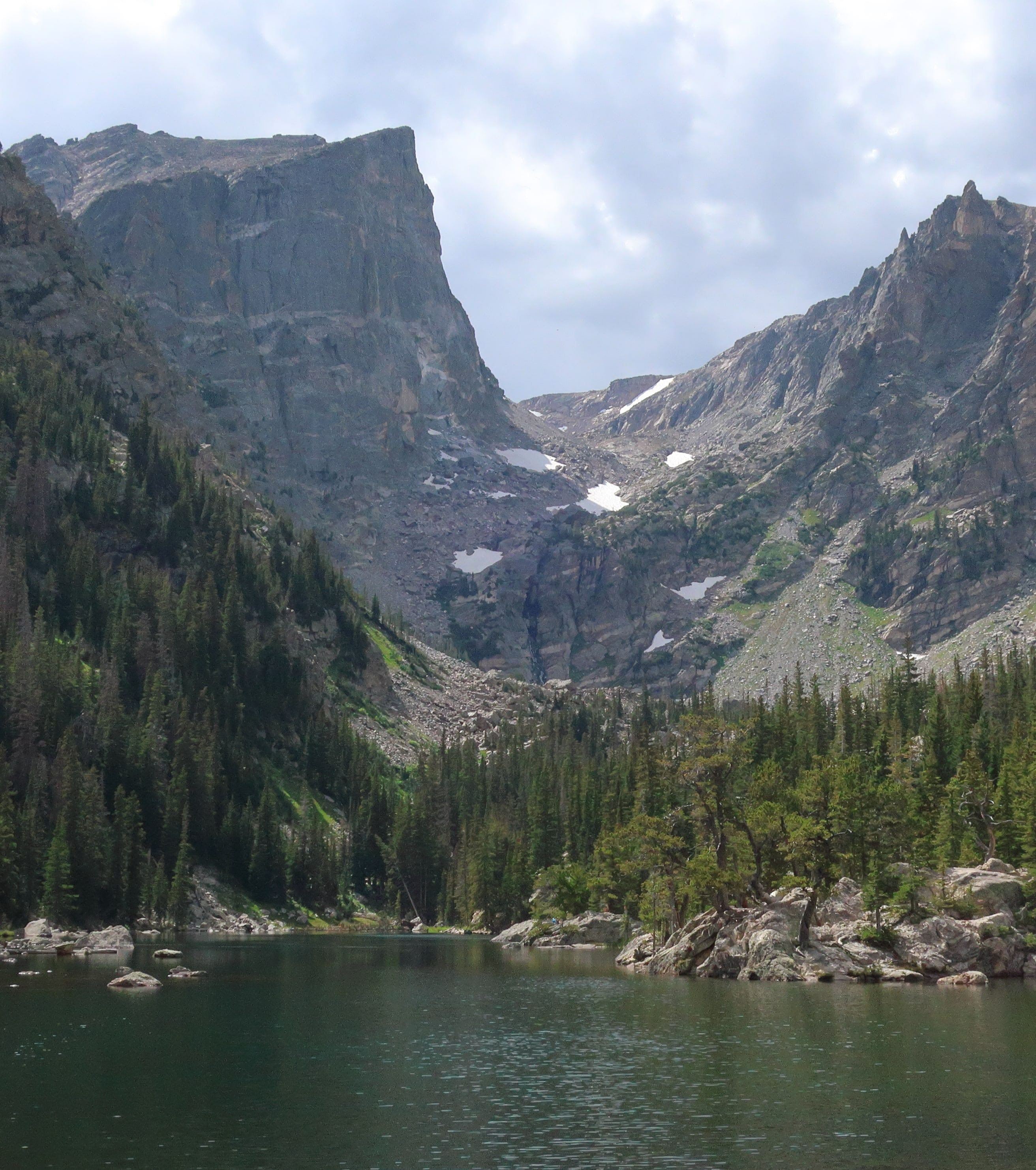 Dream Lake in Rocky Mountain National Park. Estes Park, Colorado