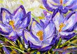 Palette Knife Crocus - Posted on Monday, March 16, 2015 by Tammie Dickerson