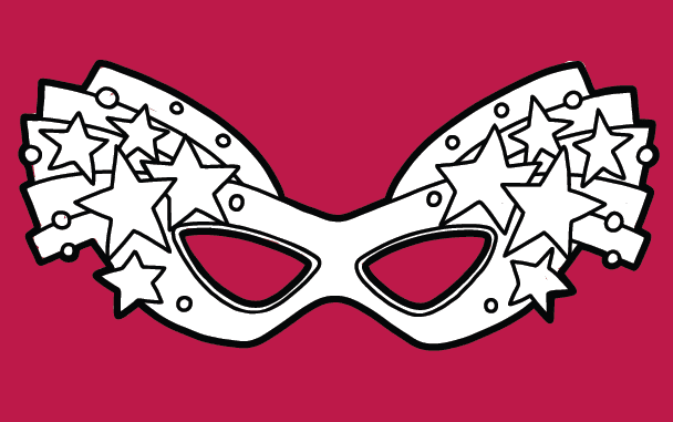 Purim Mask Coloring Pages