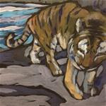 Winter Tiger - Posted on Tuesday, January 20, 2015 by Kat Corrigan
