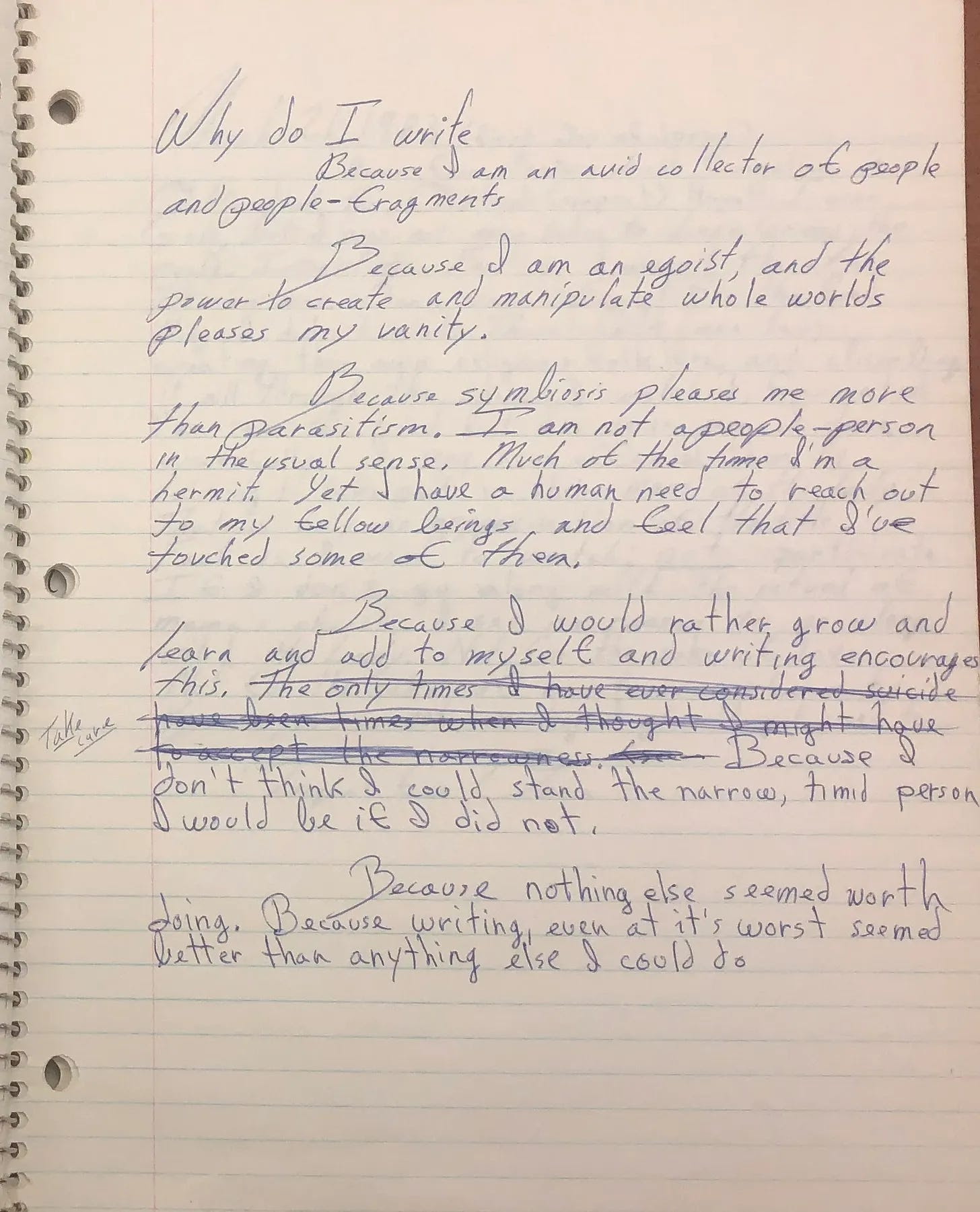 Thumbnail of Craft, stated vs. revealed preferences, and Octavia Butler's notes