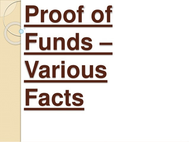 Proof of Funds (POF) Meaning and Uses of POF