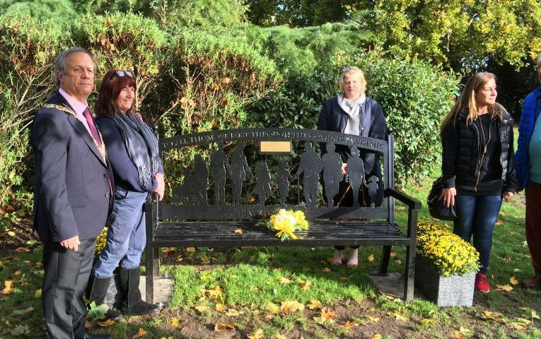 Benches mark the victims of Co-Vid across the Borough