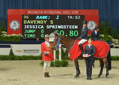 Jessica Springsteen and Davendy S in their winning presentation