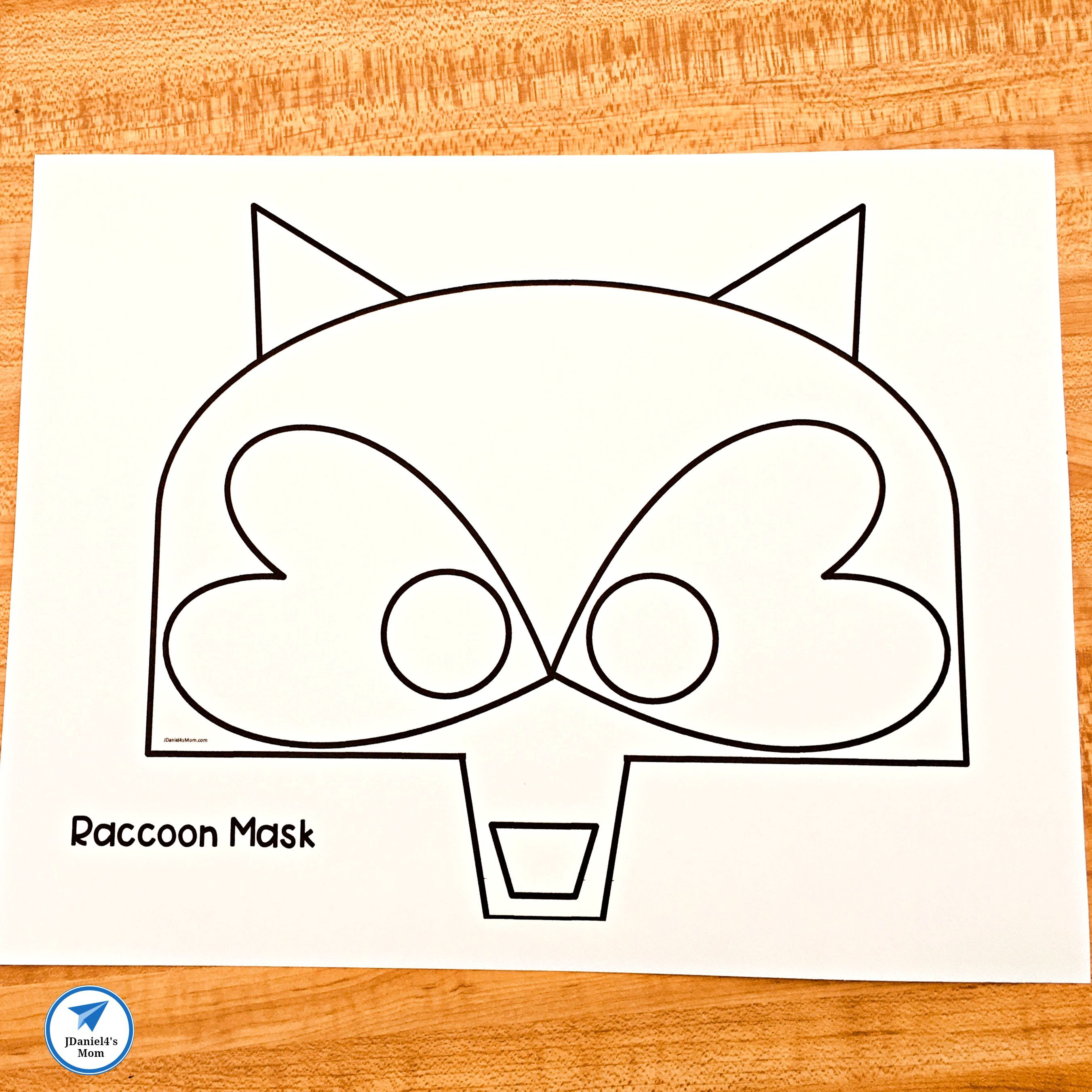 The Kissing Hand Raccoon Mask Template JDaniel4s Mom Raccoon mask