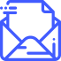 cone de e-mail (um envelope aberto).