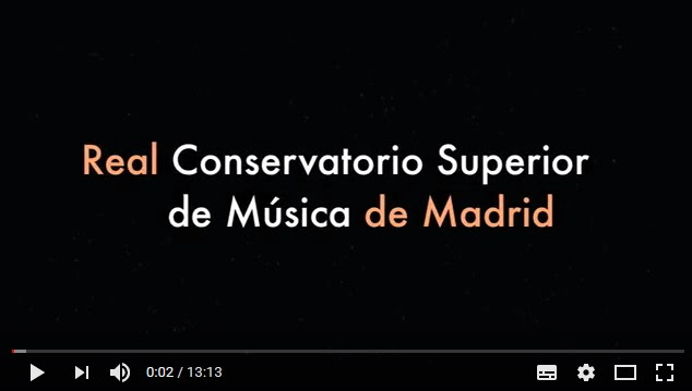 real conservatorio superior de musica de madrid  Pruebas de Ingreso en el RCSMM 2018