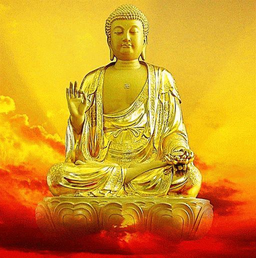 Buddhist GIF ☸️ Nirvana is this moment seen directly. There is no where else than here. The only gate is now. The only doorway is your own body and mind. There’s nowhere to go. There’s nothing else to be. There’s no destination. It’s not something to aim for in the afterlife. It’s simply the quality of this moment. -Gautama Buddha