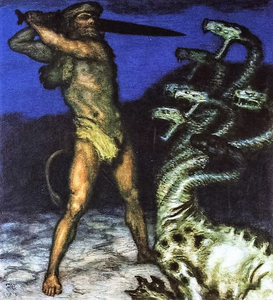 Hercules and the Hydra 1915 (545x599, 162Kb)
